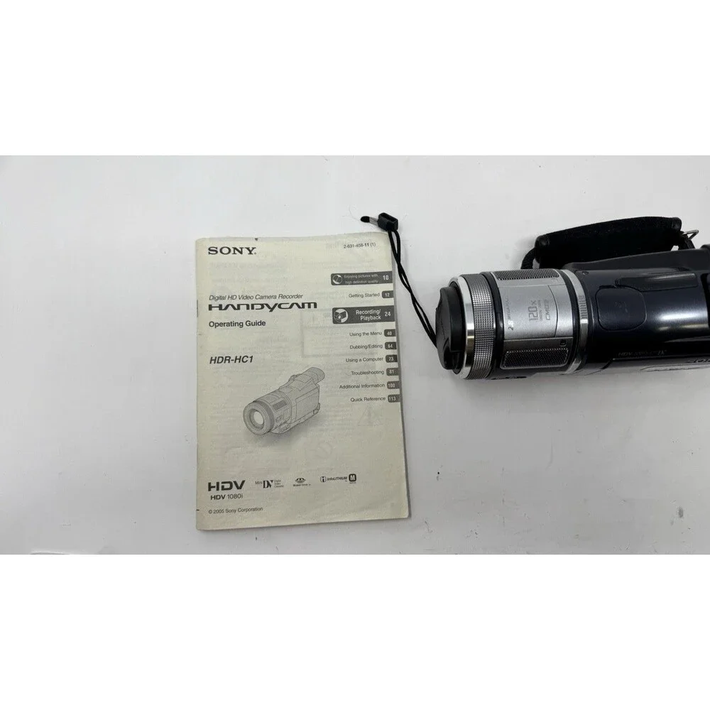 SONY HDR-HC1 1080i Mini DV Handycam HD Camcorder Swiss Vario-Sonnar Lens (P/R)